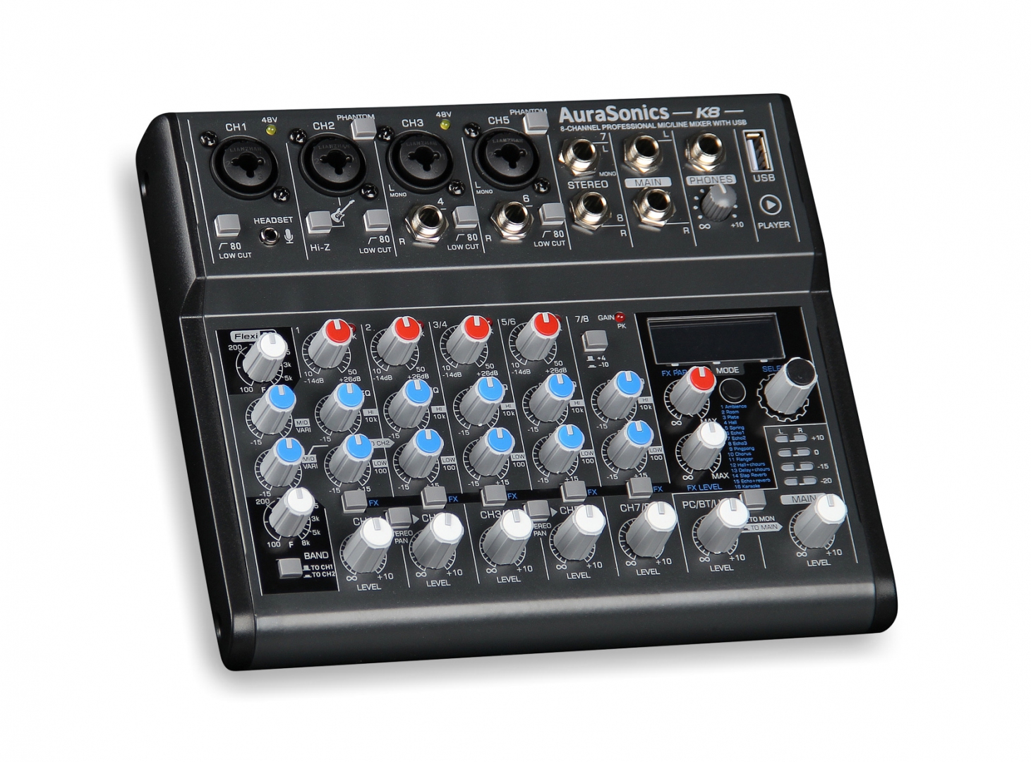 AuraSonics K8 компактный микшерный пульт в Бронницах