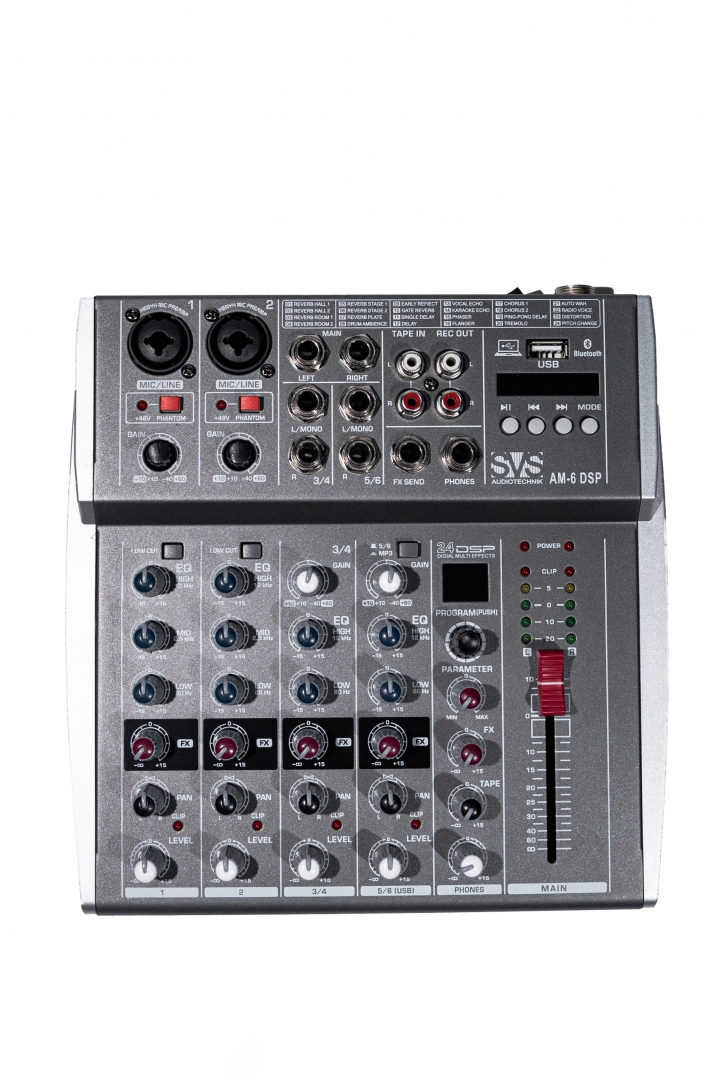 SVS Audiotechnik mixers AM-6 DSP Микшерный пульт аналоговый, 6-канальный SVS Audiotechnik mixers в Бронницах